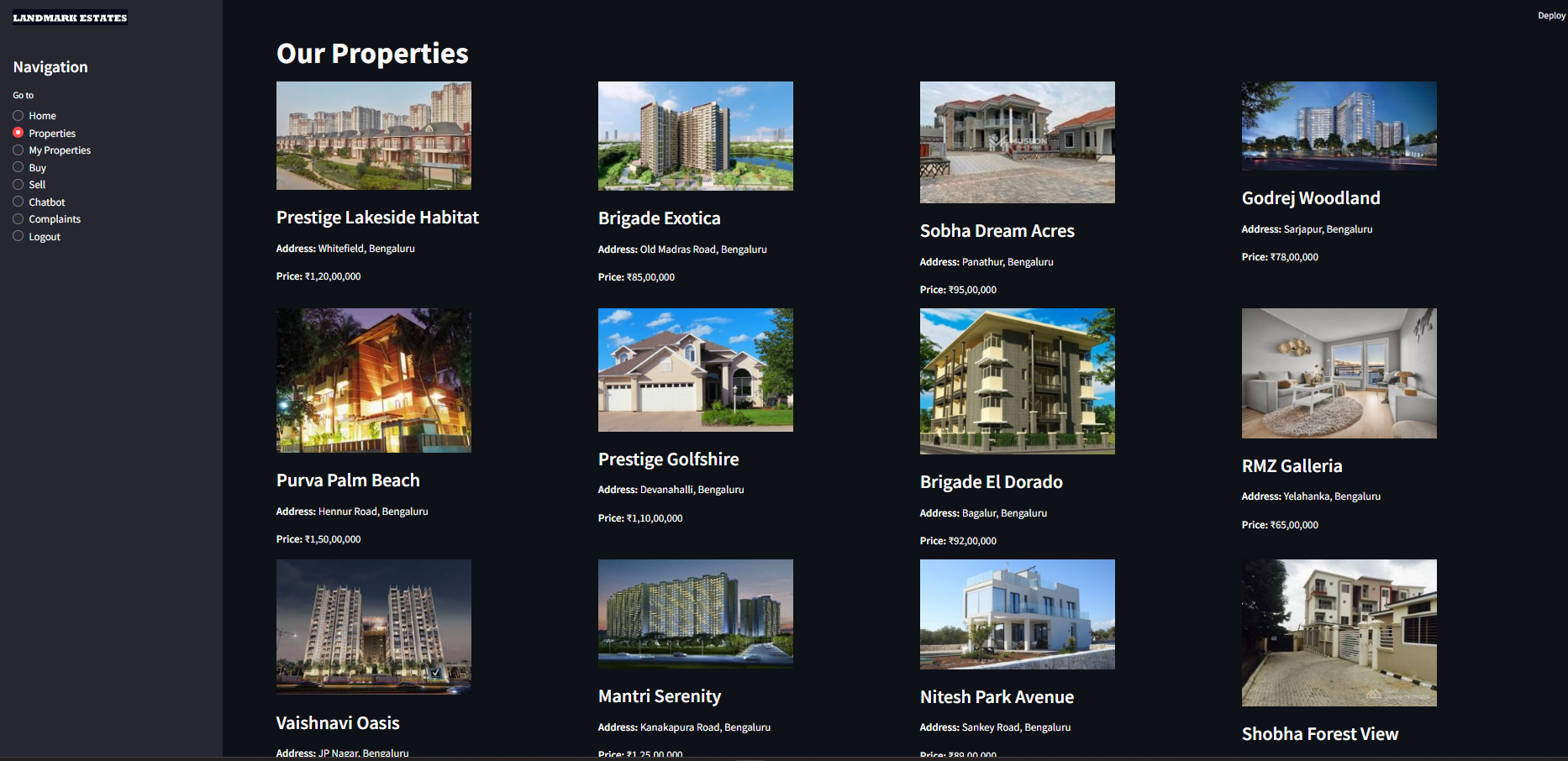 Real Estate Management System